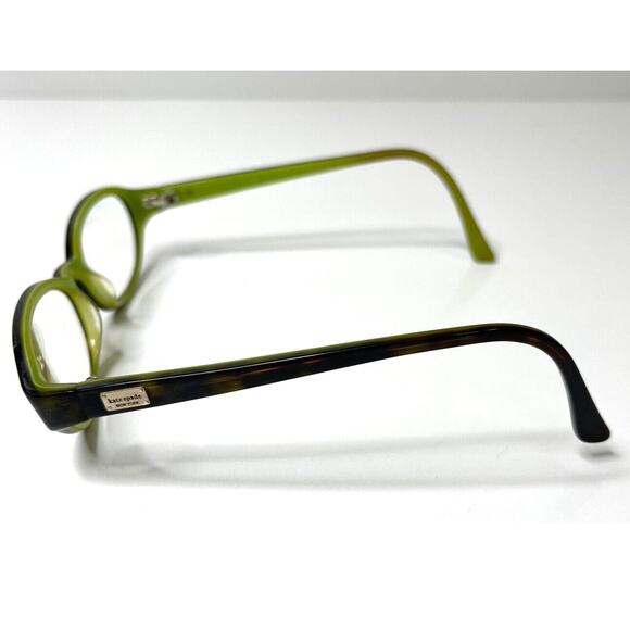 Kate Spade Kendall 0DV2 Brown Tortoise Green Oval Eyeglass Frame 49-16-130 - Picture 3 of 10